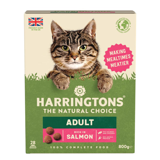 HARRINGTONS-Complete-Adult-Cat-Dry-Food-Salmon-800g
