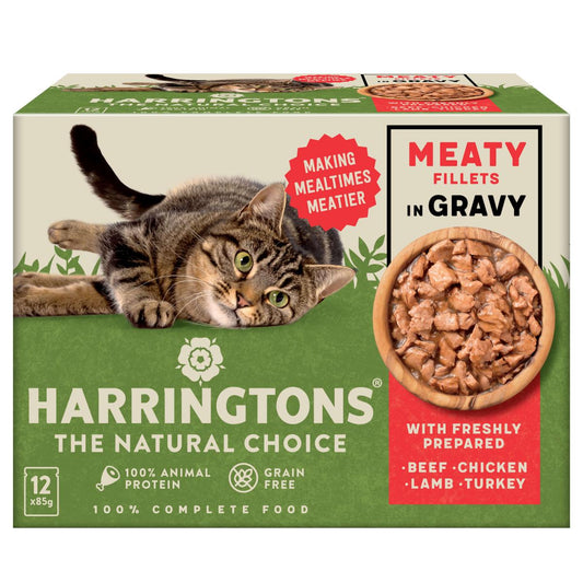 HARRINGTONS-Complete-Indoor-Adult-Cat-Wet-Food-Gravy-12-x-85g