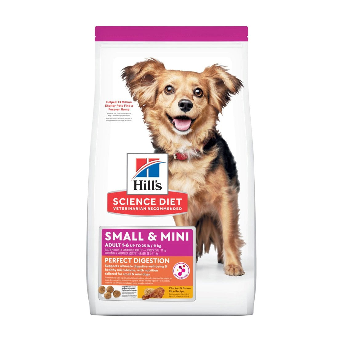 Hills-Adult-1-6-Perfect-Digestion-Small-Mini-Breed-Dog-Dry-Food-Chicken-Brown-Rice-Formula-3.5lb  
