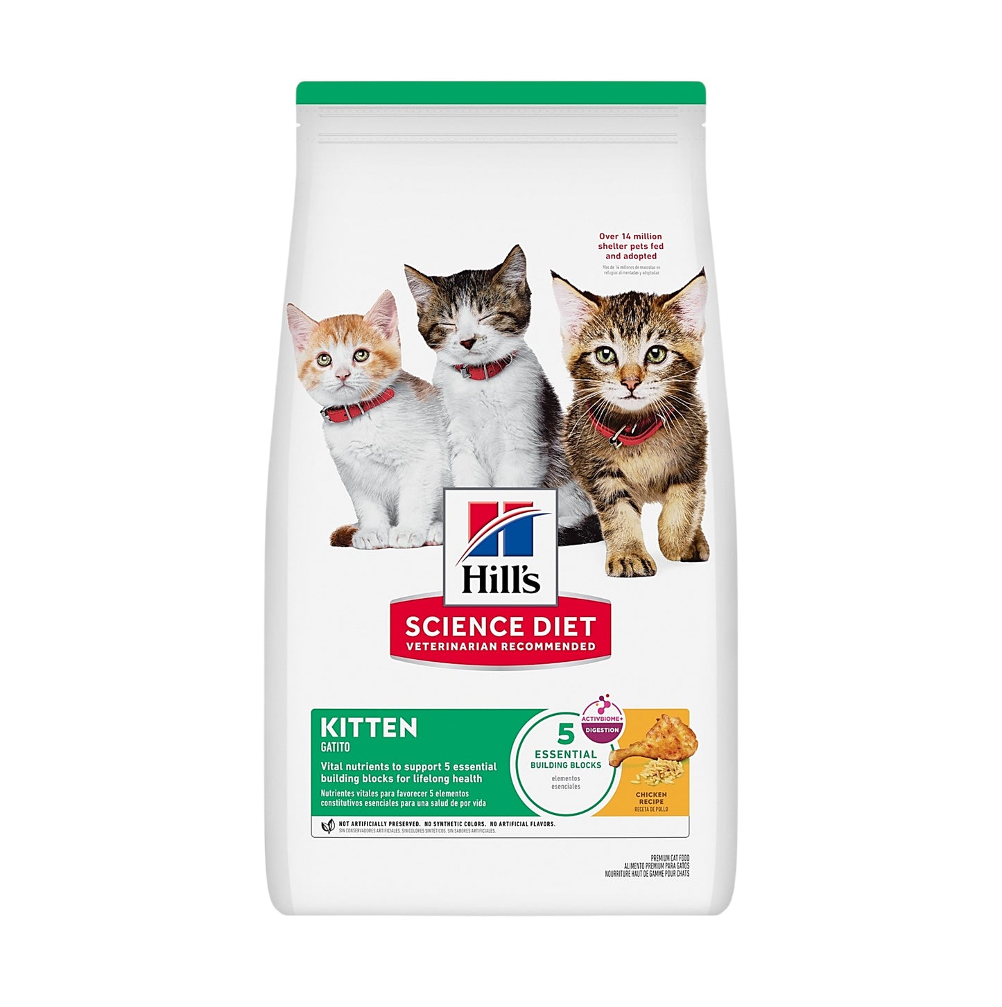 Hills Feline Kitten Everyday Diet Series Dry Cat Food 3.5lb (7123)