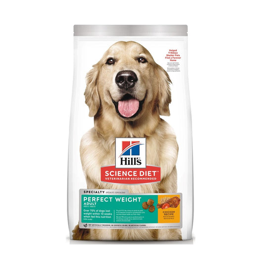 Hills Adult Dog 1-6 Perfect Weight Formula Dry Food 4lb #2972