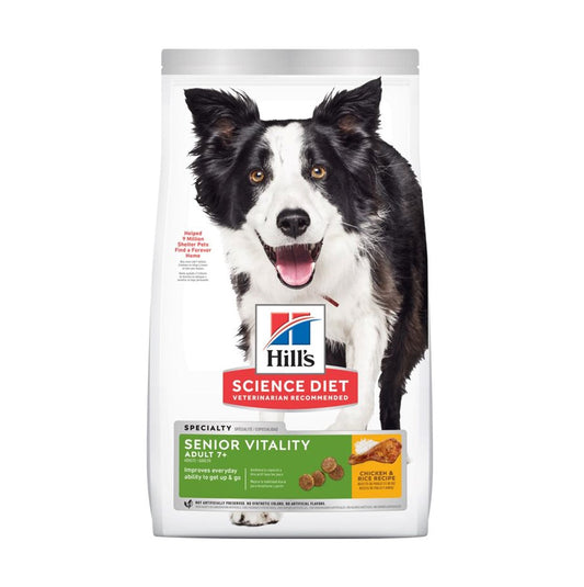 Hills Senior Dog 7+ Vitality Formula Dry Food 3.5lb #10772