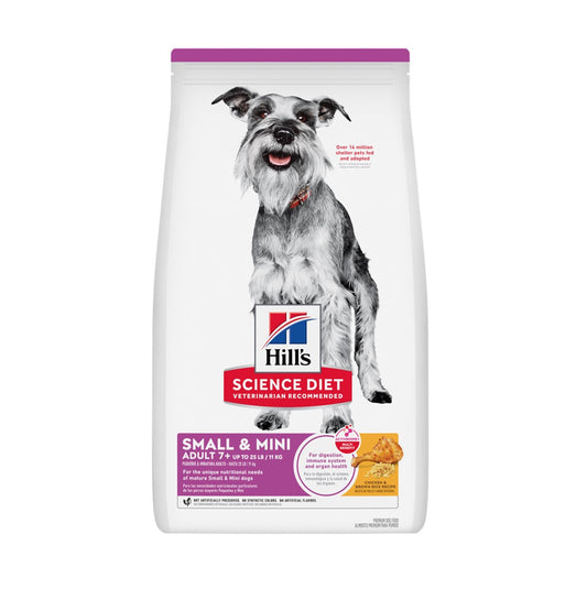 Hills Senior Dog 7+ Small Breed Formula Dry Food 3.3lb #603834