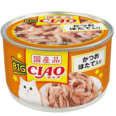 INABA CIAO Cat Can BIG CIAO Series Bonito + Scallop 160g CC-53