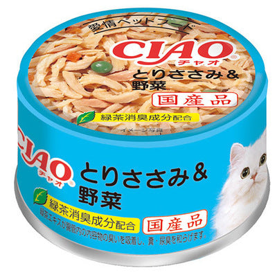INABA CIAO Cat Can Bonito White Meat Series Bonito + Bonito Broth 85g A-89