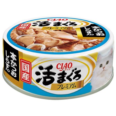 INABA CIAO Cat Can Premium Tuna Series Tuna + Bonito + Whitebait 70g CC-62