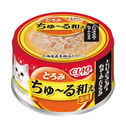 INABA CIAO Cat Can Super Noodle Soup Series Chicken + Super Noodle Chicken 80g A-203