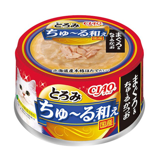INABA CIAO Cat Can Super Noodle Soup Series Tuna + Bonito 80g A-205