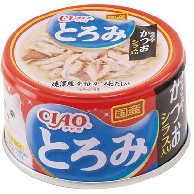 INABA CIAO Cat Can Thick Soup Series Chicken + Bonito + Whitebait 80g A-45
