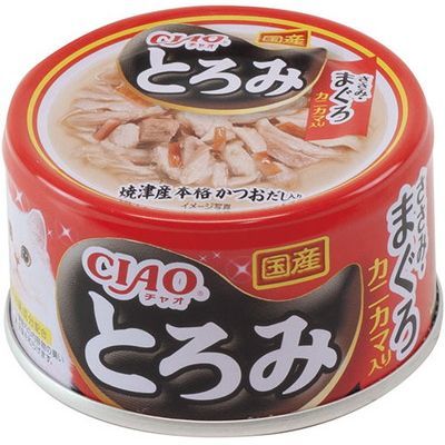 INABA CIAO Cat Can Thick Soup Series Chicken + Tuna + Crab Stick 80g A-43