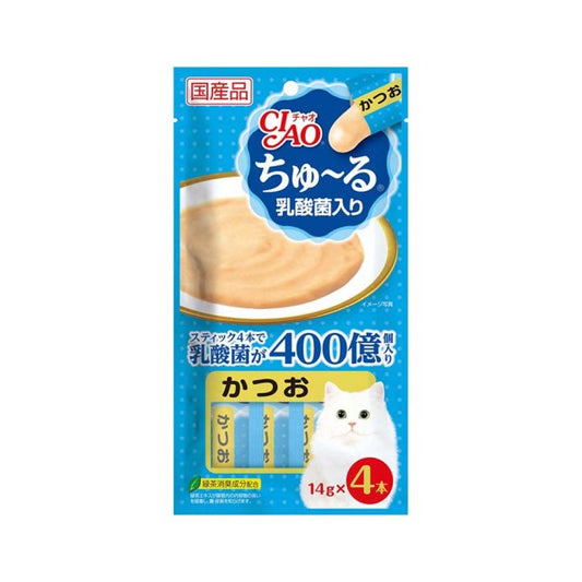 INABA CIAO Cat Snack Japanese Meat Paste Probiotic Bonito 14g x 4 pcs SC-232
