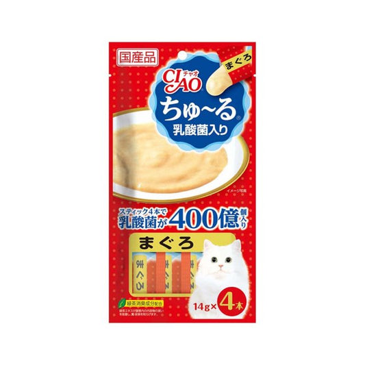INABA CIAO Cat Snack Japanese Meat Paste Probiotic Tuna 14g x 4 pcs SC-231