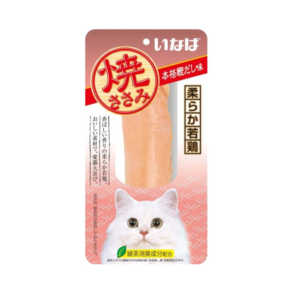 INABA - CIAO Grilled Chicken Fillet in Rich Katsuo Soup Broth Cat Treats - 1pc QYS-05