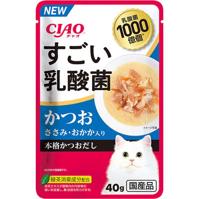 INABA CIAO Japan Cat Wet Food Bonito Chicken Bonito Flakes Recipe 40g #IC-432  