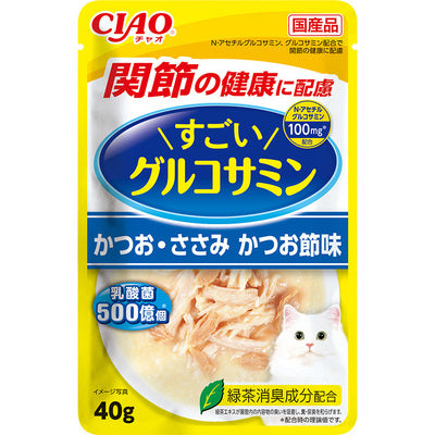 INABA CIAO Japan Cat Wet Food Bonito Chicken Bonito Flakes Recipe 40g #IC-465  