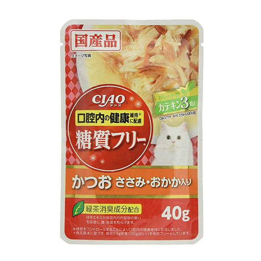INABA CIAO Japan Cat Wet Food Bonito Chicken Dried Bonito Recipe 40g #IC-368  