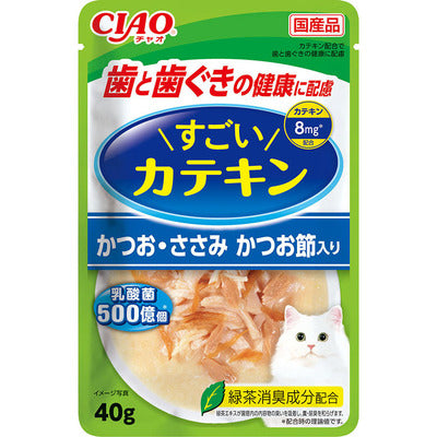 INABA CIAO Japan Cat Wet Food Bonito Chicken Dried Bonito Recipe 40g #IC-462  