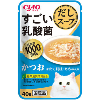 INABA CIAO Japan Cat Wet Food Bonito Chicken Scallop Recipe 40g #IC-442  