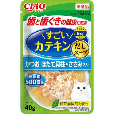 INABA CIAO Japan Cat Wet Food Bonito Chicken Scallop Recipe 40g #IC-472  