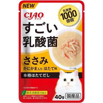 INABA CIAO Japan Cat Wet Food Chicken Crabstick Scallop Recipe 40g #IC-436  