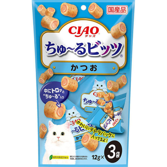 INABA CIAO Japanese Cat Treat Creamy Bites Bonito Flavor 12g x 3 #CS-173  