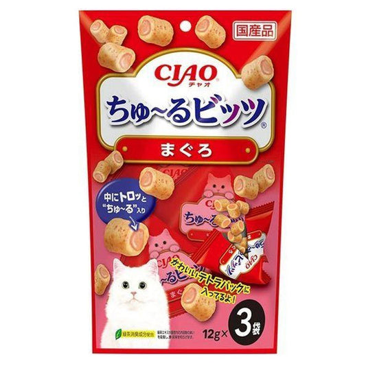 INABA CIAO Japanese Cat Treat Creamy Bites Tuna Flavor 12g x 3 #CS-171  