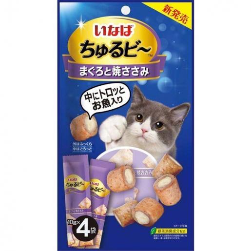 INABA CIAO Japanese Cat Treat Creamy Bites Tuna + Grilled Chicken Flavor 10g x 4 #QSC-272  