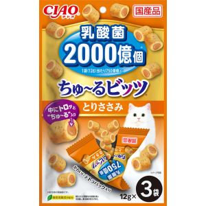 INABA CIAO Japanese Cat Treat Creamy Bites with Probiotics Chicken Flavor 12g x 3 #CS-203  