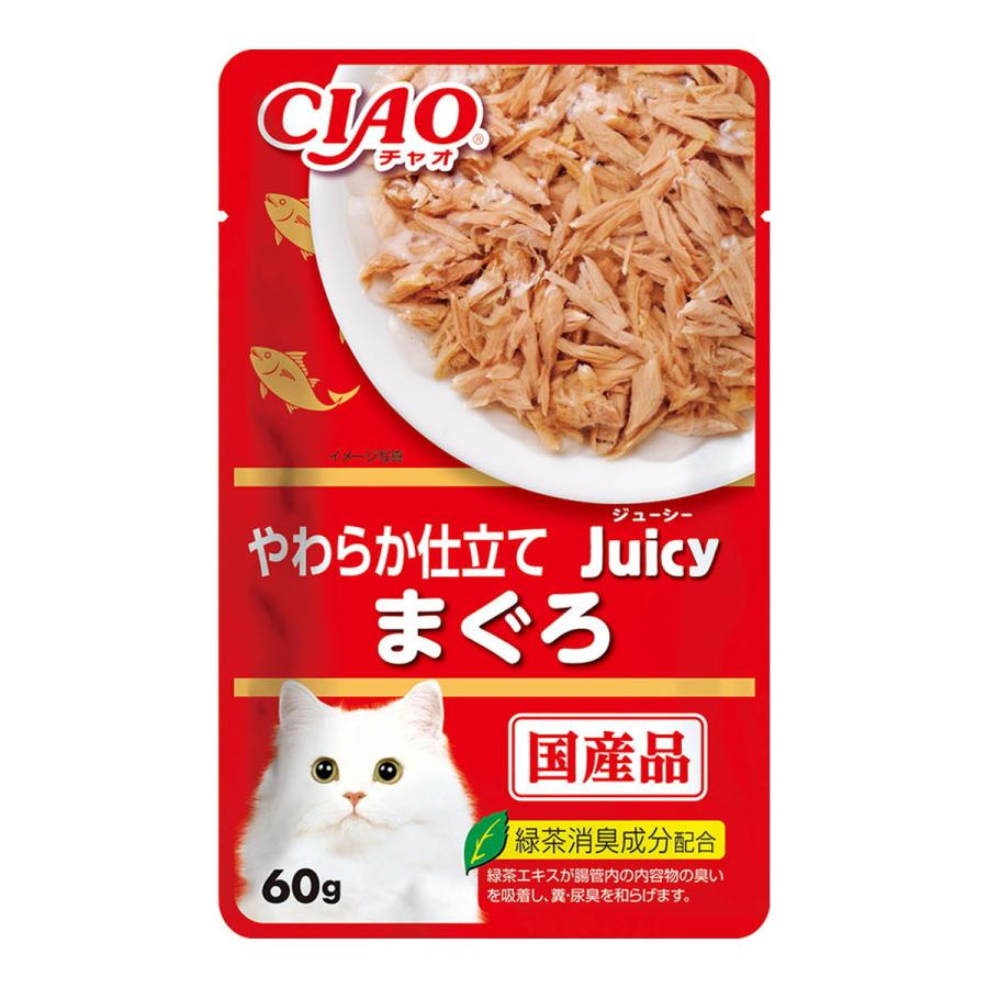 INABA CIAO Japanese Cat Wet Food Juicy Series Tuna Formula 60g #IC-341