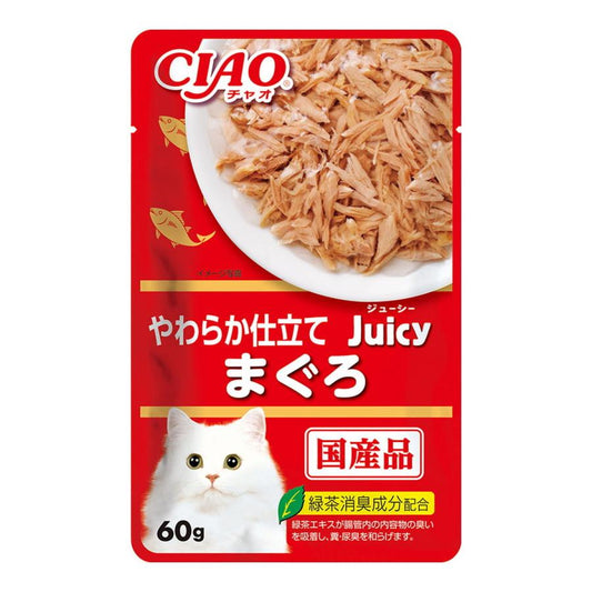 INABA CIAO Japanese Cat Wet Food Juicy Series Tuna Formula 60g #IC-341