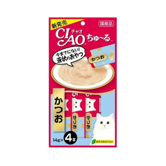INABA CIAO Japanese Meat Paste Bonito Sauce 14g x 4 pcs #SC-72