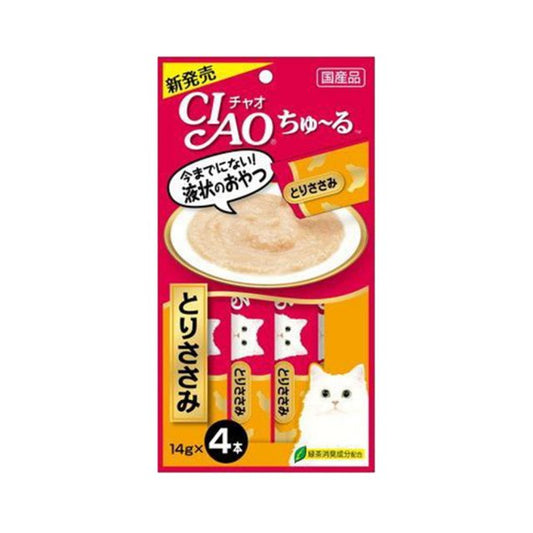 INABA CIAO Japanese Meat Paste Chicken Sauce 14g x 4 pcs #SC-73