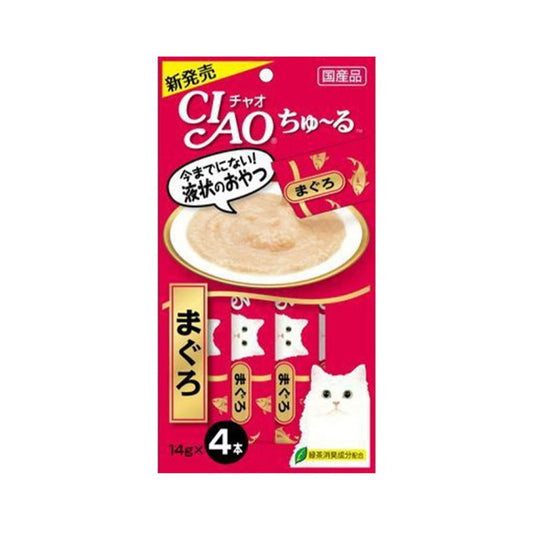 INABA CIAO Japanese Meat Paste Tuna Sauce 14g x 4 pcs #SC-71