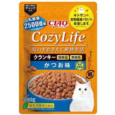 INABA CIAO Lactic Acid Bacteria & Chitosan Cat Food - Bonito Flavor 200g P-372  