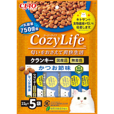 INABA CIAO Lactic Acid Bacteria & Chitosan Cat Food - Bonito Flavor (22g x5) P-322  