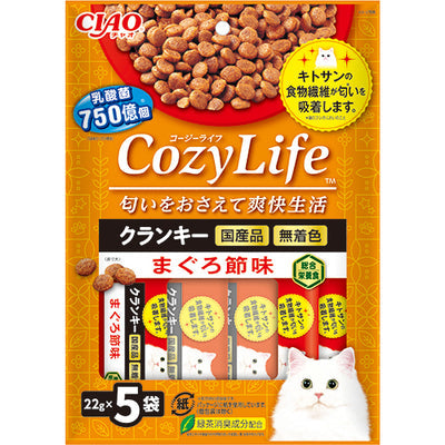 INABA CIAO Lactic Acid Bacteria & Chitosan Cat Food - Dried Tuna Flavor (22g x5) P-321  
