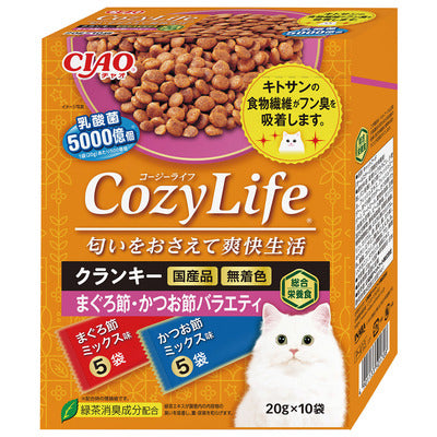 INABA CIAO Lactic Acid Bacteria & Chitosan Cat Food MIX - Tuna + Bonito Flavor (20g x10) P-413  
