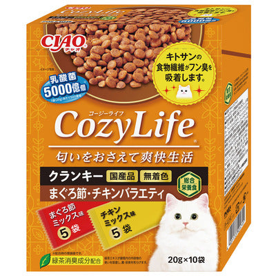INABA CIAO Lactic Acid Bacteria & Chitosan Cat Food MIX - Tuna + Chicken Flavor (20g x10) P-414  