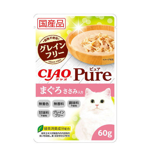 INABA CIAO Pure Wet Cat Food - Tuna + Chicken 60g IC-371