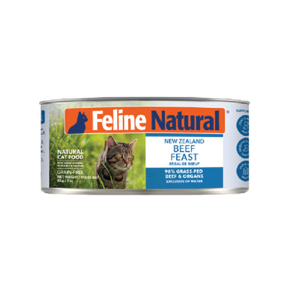 Feline Natural F9 主食貓罐頭 貓濕糧 牛肉盛宴85克