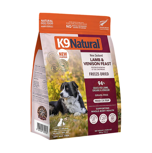 K9 Natural K9 Lamb & Venison Feast 500 g for Dog
K9 Natural K9 凍乾狗糧 羊肉鹿肉盛宴 500 g