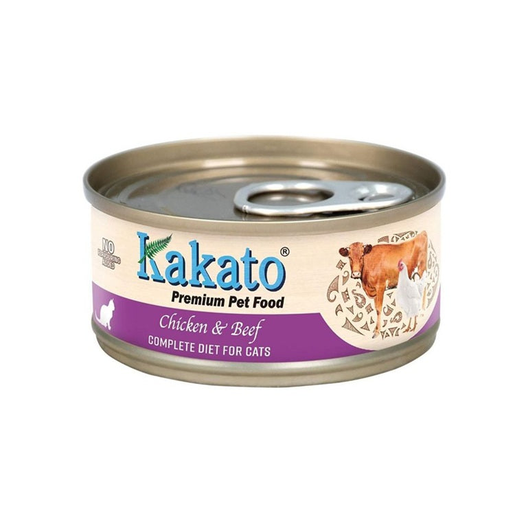 Kakato Premium Pet Food Chicken & Beef Complete Diet for Cats 70g #763