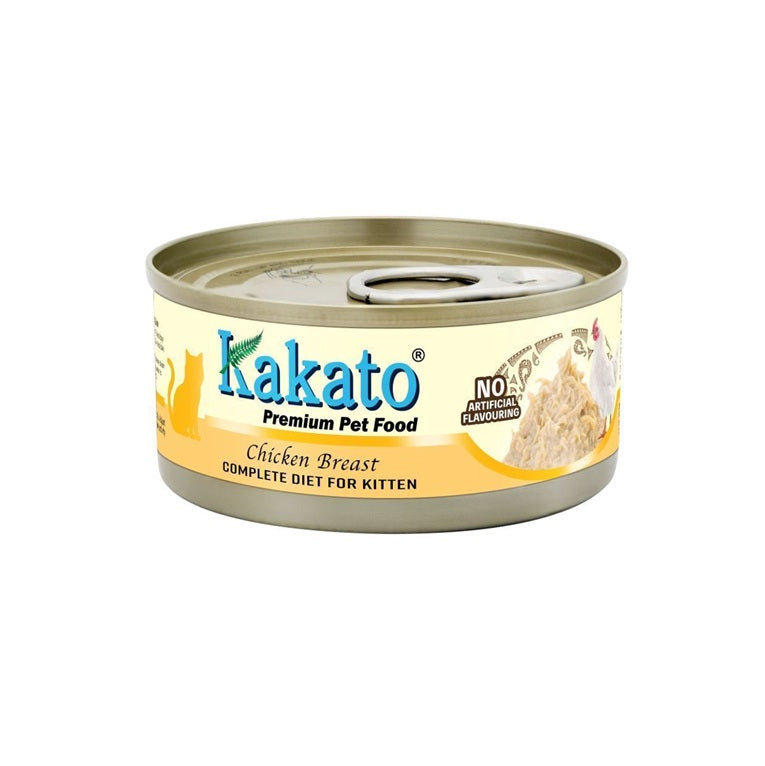 Kakato Premium Pet Food Chicken Breast Complete Diet for Kitten 70g #782