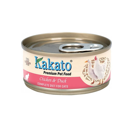 Kakato Premium Pet Food Chicken & Duck Complete Diet for Cats 70g #762