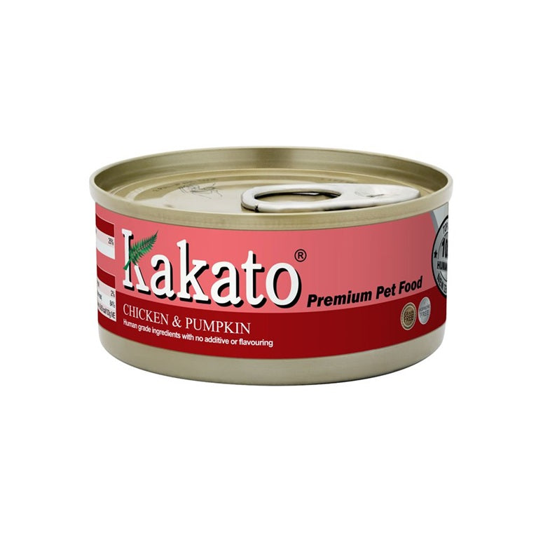Kakato Premium Pet Food Chicken & Pumpkin Cat Dog Canned 70g #710