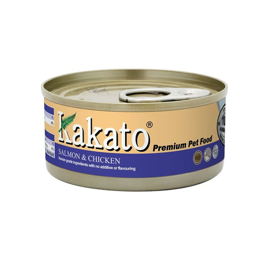 Kakato Premium Pet Food Salmon & Chicken Cat Dog Canned 70g #720