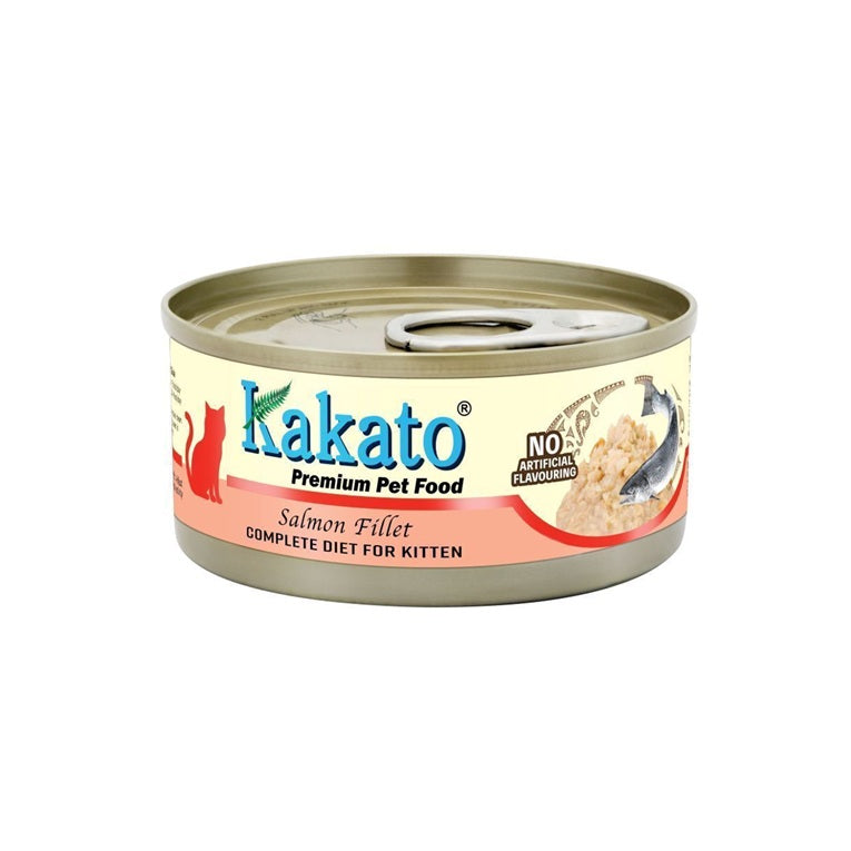 Kakato Premium Pet Food Salmon Fillet Complete Diet for Kitten 70g #784