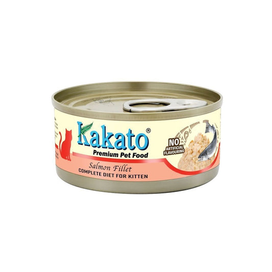 Kakato Premium Pet Food Salmon Fillet Complete Diet for Kitten 70g #784