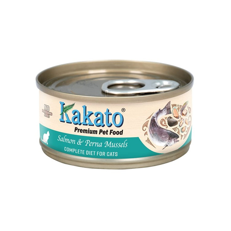 Kakato Premium Pet Food Salmon & Perna Mussels Complete Diet for Cats 70g #761