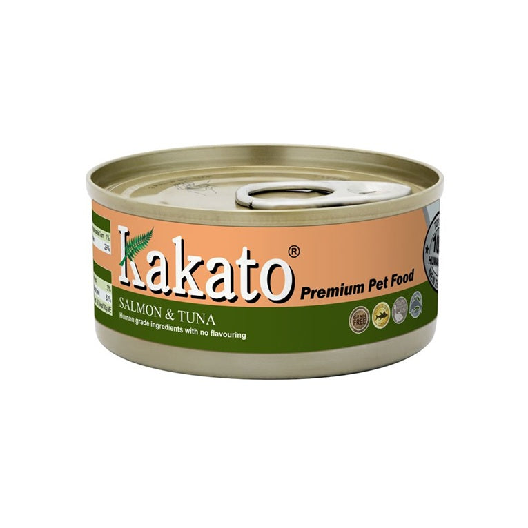 Kakato Premium Pet Food Salmon & Tuna Cat Dog Canned 70g #714